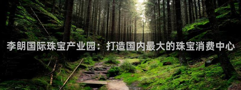 天宏娱乐平台：李朗国际珠宝产业园：打造国内最大的珠宝消费中心