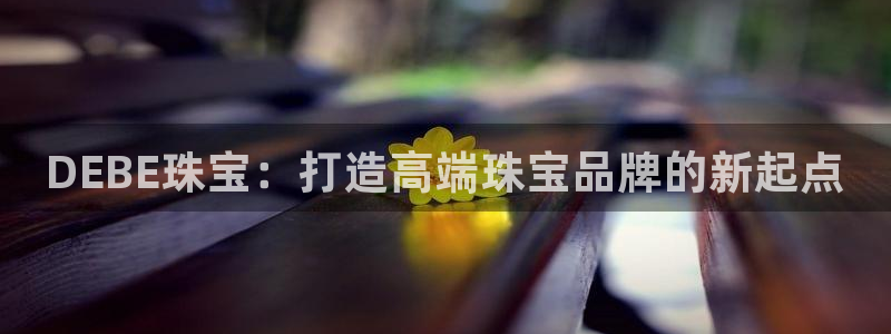 天鲸正宏娱乐是什么：DEBE珠宝：打造高端珠宝品牌的新起点